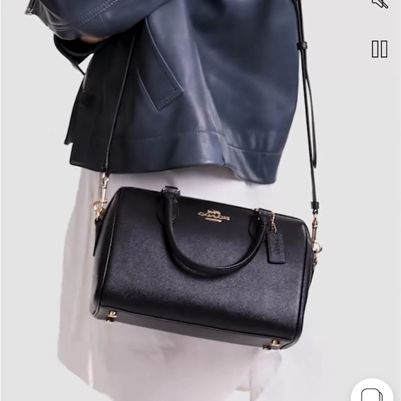 💙 “Last One”Coach Rowan Satchel Silver/Denim - Picture 14 of 15